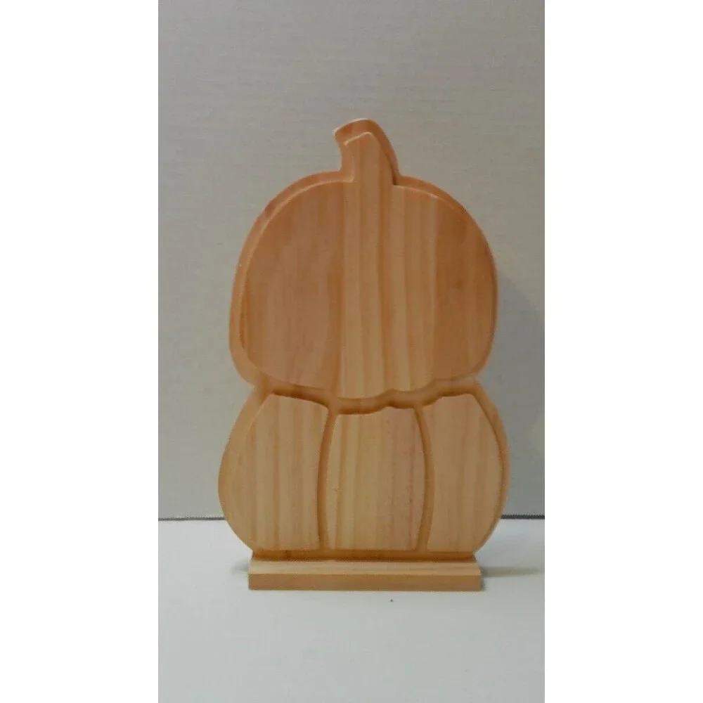 Target Mondo Llama Halloween Craft Raw Wood Routed Stacked Pumpkin Free Standing